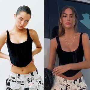 With Jéan Cindy Velvet Corset